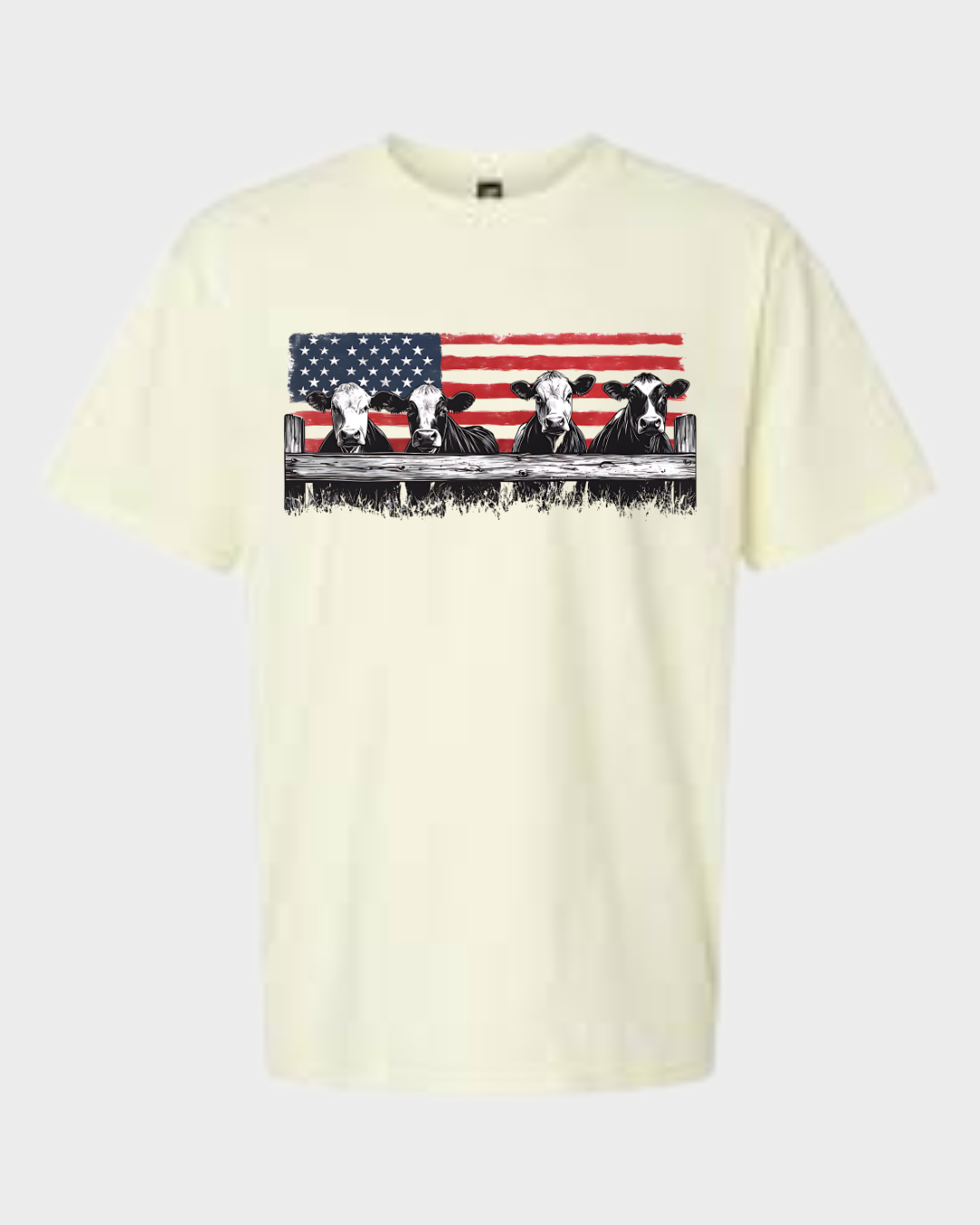 Cows With American Flag