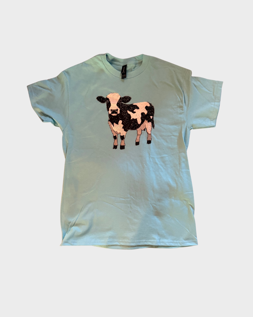 Faux Rhinestone Cow